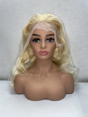 Blonde 13x6 Lace Front Human Hair 210 Density Wig 30" Body Wave - Image 1 of 4