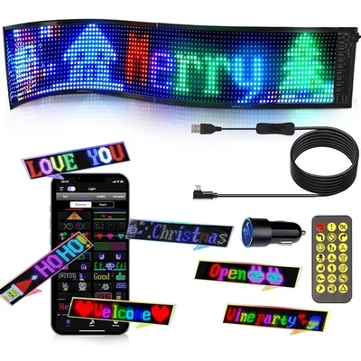 12V Car LED Programmable Showcase Message Sign Scrolling Display LED Board - Image 1 of 4