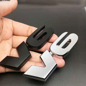 Car Styling V6 Engine Logo 3D Metal Emblem Rear Trunk Badge Sticker Accessories - Bild 1 von 13