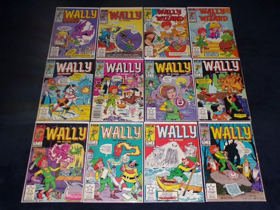 WALLY THE WIZARD 1 2 3 4 5 6 7 8 9 10 11 12 MARVEL STAR COMICS 1985 NEWSSTAND - Image 1 of 1
