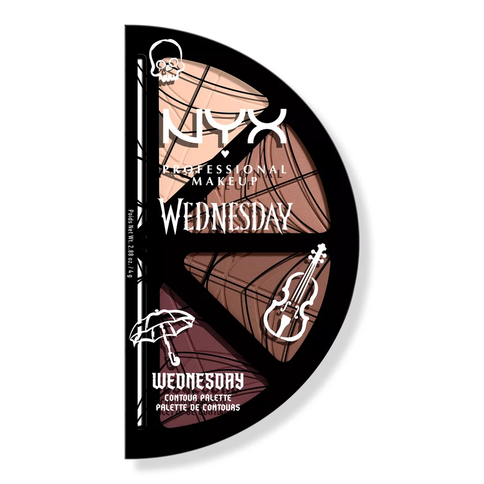 Paleta de contorno de vitrales NYX Wednesday edición limitada Wednesday Addams Foto 1 de 1