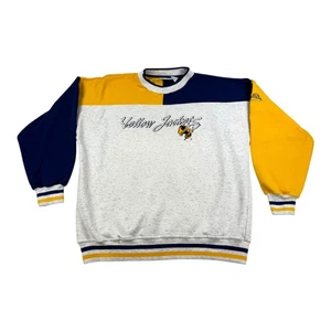 Vintage Georgia Tech Yellow Jackets Sweatshirt Mens Large NCAA Basketball 90s - Picture 1 of 4