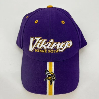 Minnesota Vikings Football Strapback Hat Adult One Size Purple Twins Enterprise - Image 1 of 4