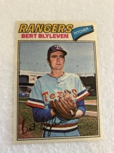 1977 Topps Cloth Sticker Bert Blyleven FREE SHIPPING - Picture 1 of 2