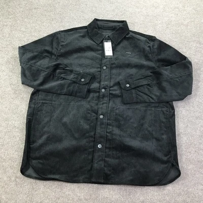 Chaqueta G-Star RAW para mujer XL negra pana BF sobrecamisa WMN audaz cordón irregular Foto 1 de 4