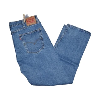 Levis 505 Stonewashed Straight Leg Men's Jeans Tag Size 38x30 Actual Size 36x30 - Picture 1 of 7