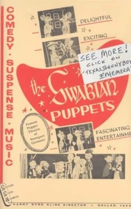 C 1950 SWABIAN PUPPETS POSTER STUTTGART GERMANY RARE! - Picture 1 of 1