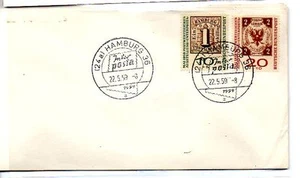 Alemania Centenario sello Hamburgo y Lubeck año 1959 (AM-490) - Imagen 1 de 1