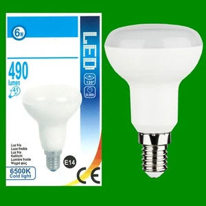 2x 6W (=41W) R50 Reflektor Scheinwerfer LED E14 Ses 6500K Glühbirne Lampe - Bild 1 von 2