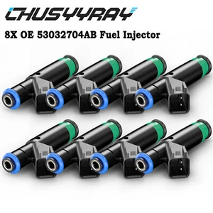 Set of 8 Fuel Injectors Gas for Ram Truck Jeep Grand Cherokee Dodge 1500 Durango - Picture 1 of 10