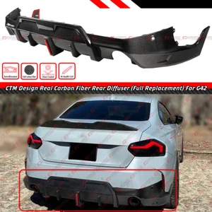 For 2022-25 BMW G42 230i M240i Carbon Fiber Bumper LED Diffuser Full Replacement - Picture 1 of 7