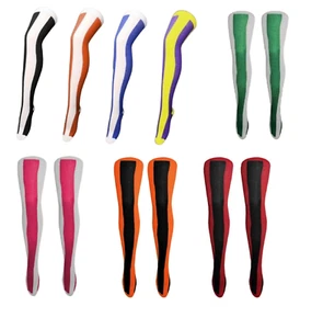 Cotton Rich Over The Knee Socks Vertically Striped Stripey Irish Sport Sox 4-5.5 - Picture 1 of 24