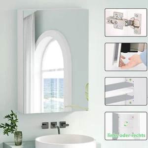 Badezimmerschrank mit Spiegel Badspiegelschrank Spiegelschrank Badspiegel - Bild 1 von 24