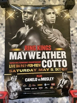 Floyd Mayweather Jr vs Miguel Cotto Championship Boxing Poster - Image 1 of 4