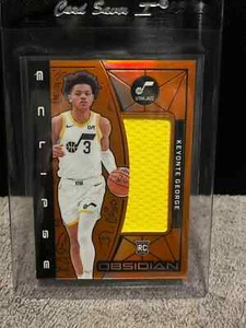 Keyonte George 2023-24 Panini Obsidian Eclipse Materials Orange Flood RC 56/99 - - Bild 1 von 2