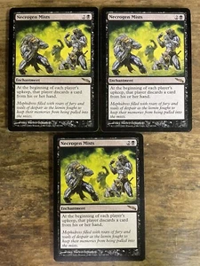 3x MTG Necrogen Mists Mirrodin Regular Rare - Picture 1 of 6