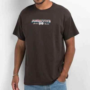 Primitive Apparel Cobra T-Shirt Men's Brown Short Sleeve Graphic Tee - Picture 1 of 4