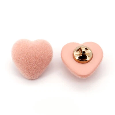 10Pcs Shank Buttons Heart Shape Sewing Craft for Overcoat Sweater Decor DIY Cute - Image 1 of 4