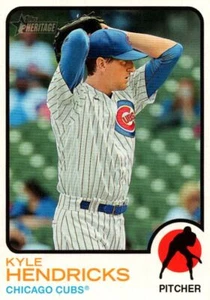 2022 Topps Heritage Kyle Hendricks Chicago Cubs #235 - Picture 1 of 2