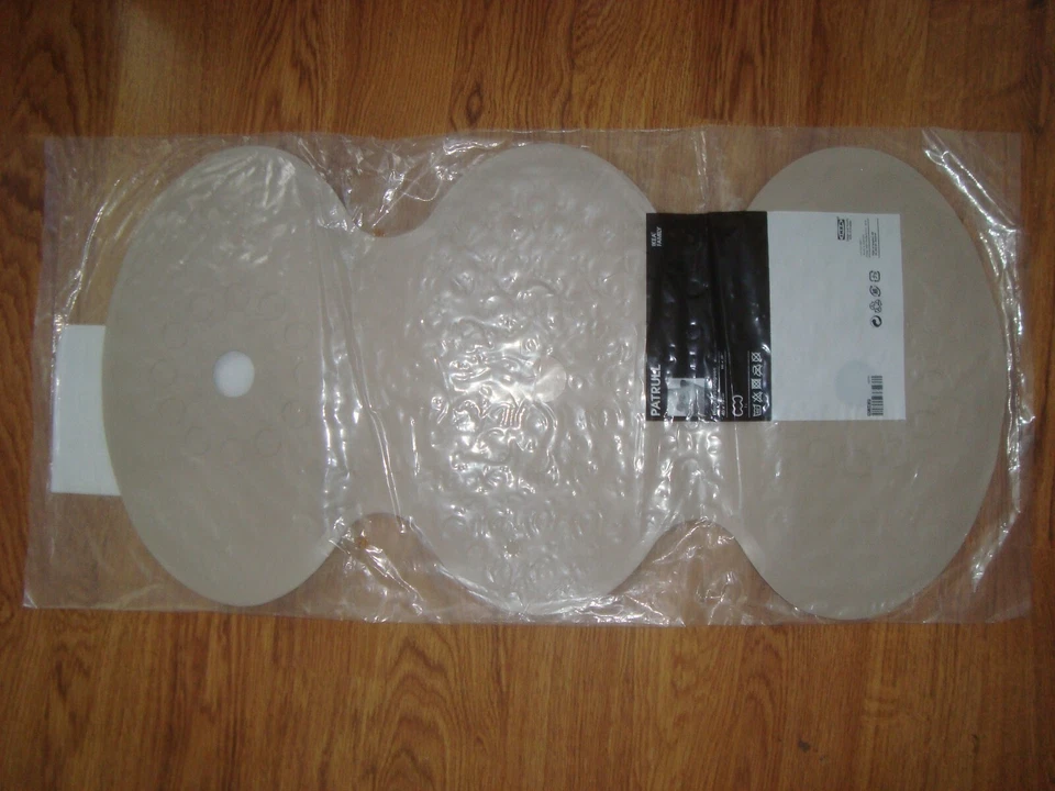 IKEA Alfombra de Bañera Antideslizante 16x31" Hogar Baño Beige Alfombra Goma Ventosa NUEVO Foto 1 de 4