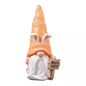 Easter Gnomes Figurines Bunny Resin Statues Indoor Tabletop Decorations for E... - Picture 1 of 4
