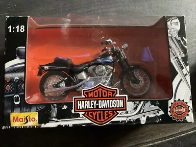 Maisto Harley-Davidson FXSTSB плохой мальчик 1:18 литой мотоцикл 1997 * новый в коробке * - Изображение 1 из 3