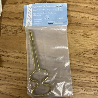 Soporte central de varilla de cortina doble Newell Rubbermaid 14062, proyectos de 2,5" y 3,5" Foto 1 de 4