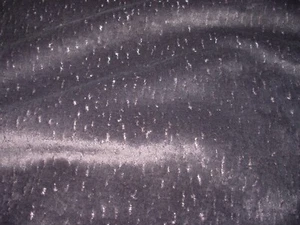 10  YDS STROHEIM CUT VELVET DOTS CHARCOAL UPHOLSTERY FABRIC FOR LESS - Picture 1 of 2