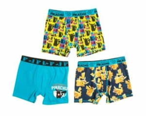 NWT Pokemon Detective Pikachu Boys Underwear 3 Pack Boxer Brief Sizes 6 S, 8 M - Picture 1 of 1
