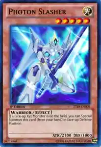 3x Yugioh ZTIN-EN008 Photon Slasher Super Rare Card - Foto 1 di 1