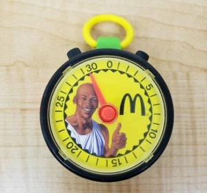 Vintage Michael Jordan Stoppuhr Fitness Fun Challenge McDonalds Windup 1991 funktioniert - Bild 1 von 15