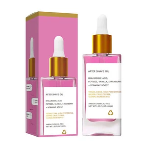 Strawberry Vanilla After Shave Oil for Smooth Skin Post Shave 40ml - Picture 1 of 12