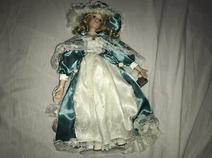 Porcelain Doll Treasured Heirloom Collection Vintage 18in - Picture 1 of 7