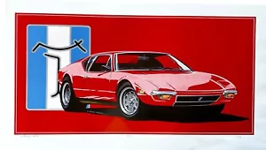 DeTomaso Pantera Fine Art Prints Large Size Signed and Numbered Limited Quantity - Picture 1 of 8