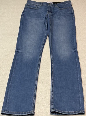 Old Navy 360 Stretch Denim Jeans Men 32/34 Blue Slightly Faded Slim Fit Recycled - Image 1 of 4