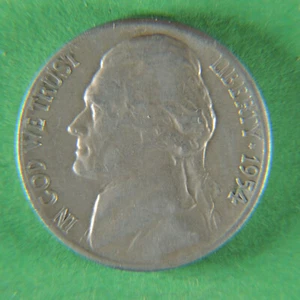 1954 S Jefferson Nickel - Picture 1 of 2