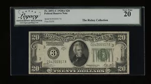 DBR 1928-A $20 FRN Philadelphia Numeral Fr. 2051-C Legacy 20 Serial C04266917A - Picture 1 of 2