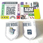 Brewdog Pin Badge AGM 2023 & Collabfest 2022 with Bar Mats New on Card