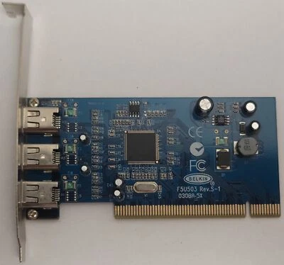 Belkin F5U503 Rev S-1 Firewire PCI Expansion Card , 3-Port, 0308A-5X - Image 1 of 4
