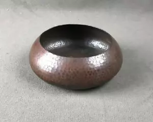 Roycroft Marked Arts and Crafts 6” Brown Patina Bowl - Picture 1 of 5