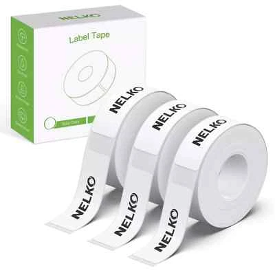 BRANDED NELKO Genuine P21 Label Maker Tape, Adapted Label Print Paper, 14x40mm (0.55 ),