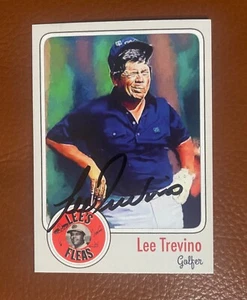 LEE TREVINO autograph GOLF 1972 Open Championship MUIRFIELD custom card signed  - Picture 1 of 2