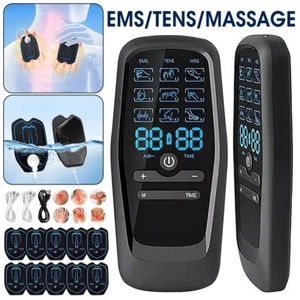 Tens Unit Massager Electrotherapy Muscle Stimulator Pain Reliever Therapy Tool - Picture 1 of 14