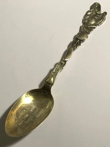 Edwardian RLB Co. sterling Albert Lea. High School spoon 033023gAHZIB Cover