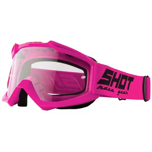 MOTOCROSS GOGGLES SHOT ASSAULT NEON PINK GLOSS MX ENDURO OFF ROAD GOGGLES - Picture 1 of 2