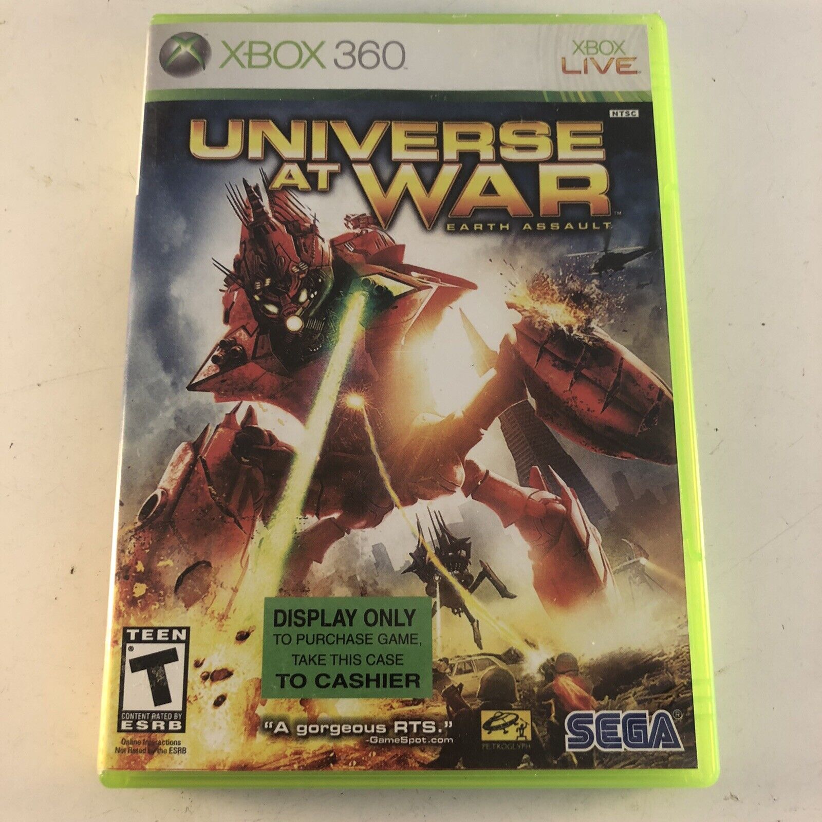 Universe At War Earth Assault Video Game Microsoft Xbox 360 
