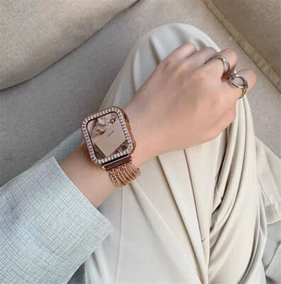 Pulsera pulsera pulsera diamante brillante + estuche parachoques para reloj Apple serie 7 6 5 Foto 1 de 4