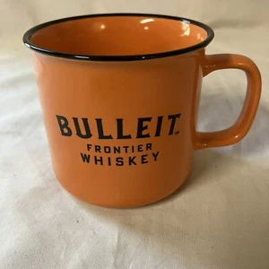 Taza de cerámica Bulleit Frontier naranja con borde negro taza cabina camping ¡FS! - Imagen 1 de 7