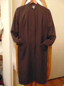Giorgio Armani Le Collezioni Damen braun Mantel Kleid Italien Größe 10 - Bild 1 von 1