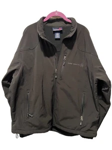 FREE COUNTRY SOFT SHELL JACKET Men's Large Black Full Zip Pockets - Picture 1 of 8